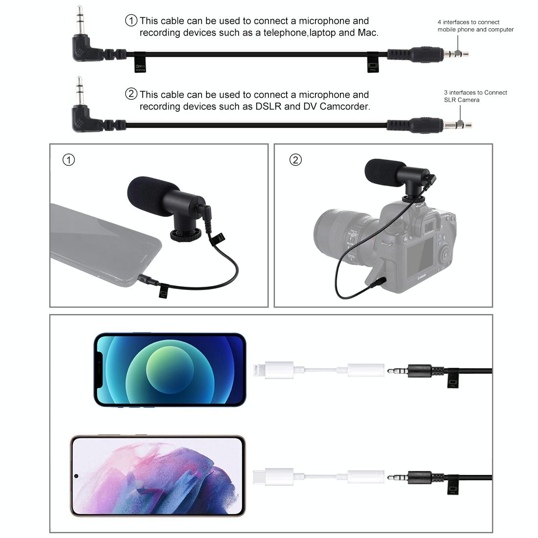 Bluetooth Vlogging Kit With Led Light Mic Tripod - Blue 5