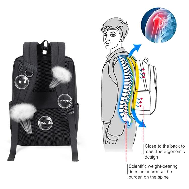 Multifunctional Oxford Laptop Backpack - Cxs-610 - Blue 5