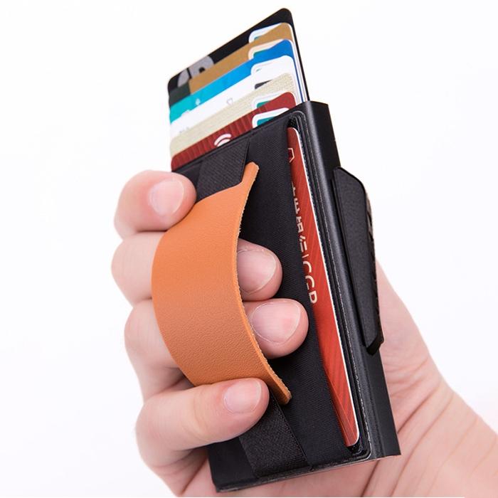 Pop-up Rfid Wallet with Anti-magnetic Protection - Blue