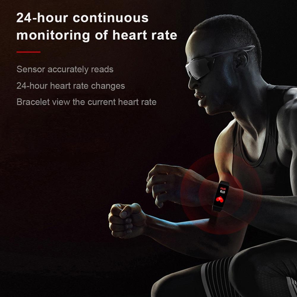 Smart Bracelet With Call Reminder Heart Rate & Sleep Monitoring - Ip67 Waterproof - Blue 13