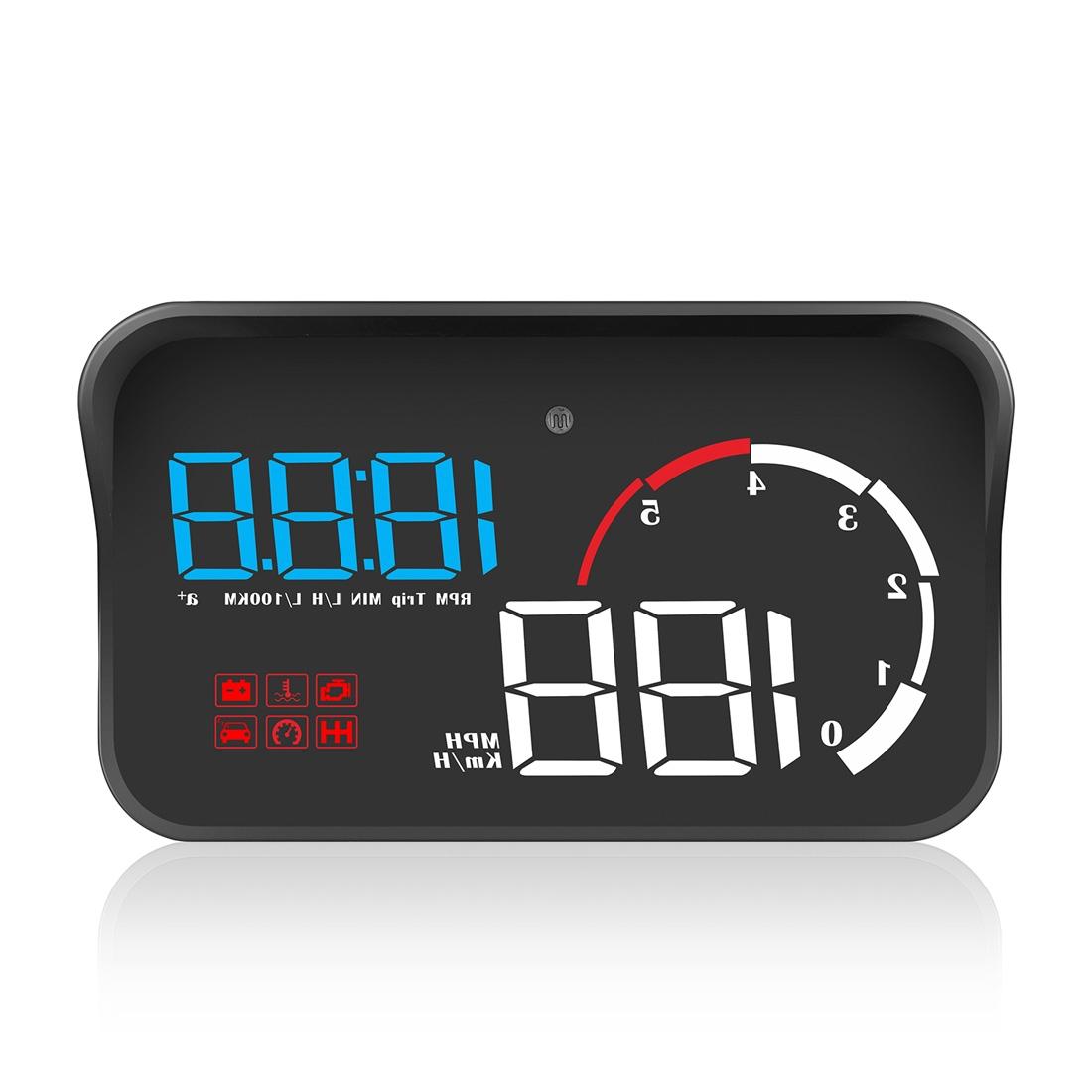 Universal Car Obd2 Hud 3.5 Inch Vehicle Head Up Display - Blue 10