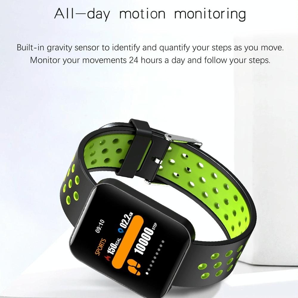 Waterproof Smart Bracelet With Tft Screen And Health Monitoring - Blue 7