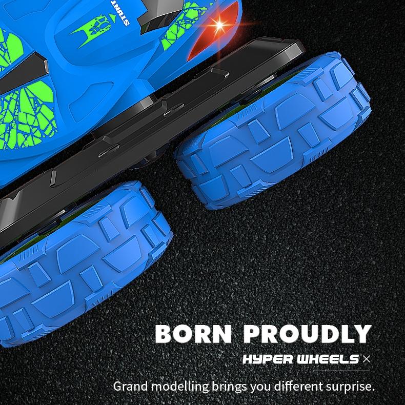 Blue Stunt Tumbling Car Toy with 2.4ghz Remote Control 11