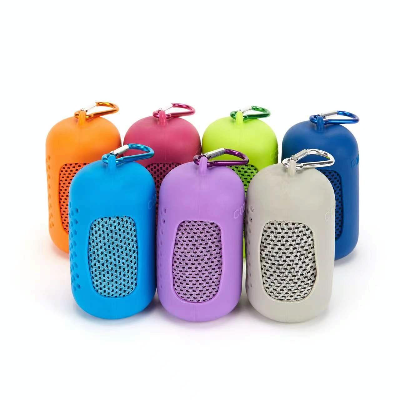 Chill Towel For Summer Workouts - Cylindrical Bright Orange 3