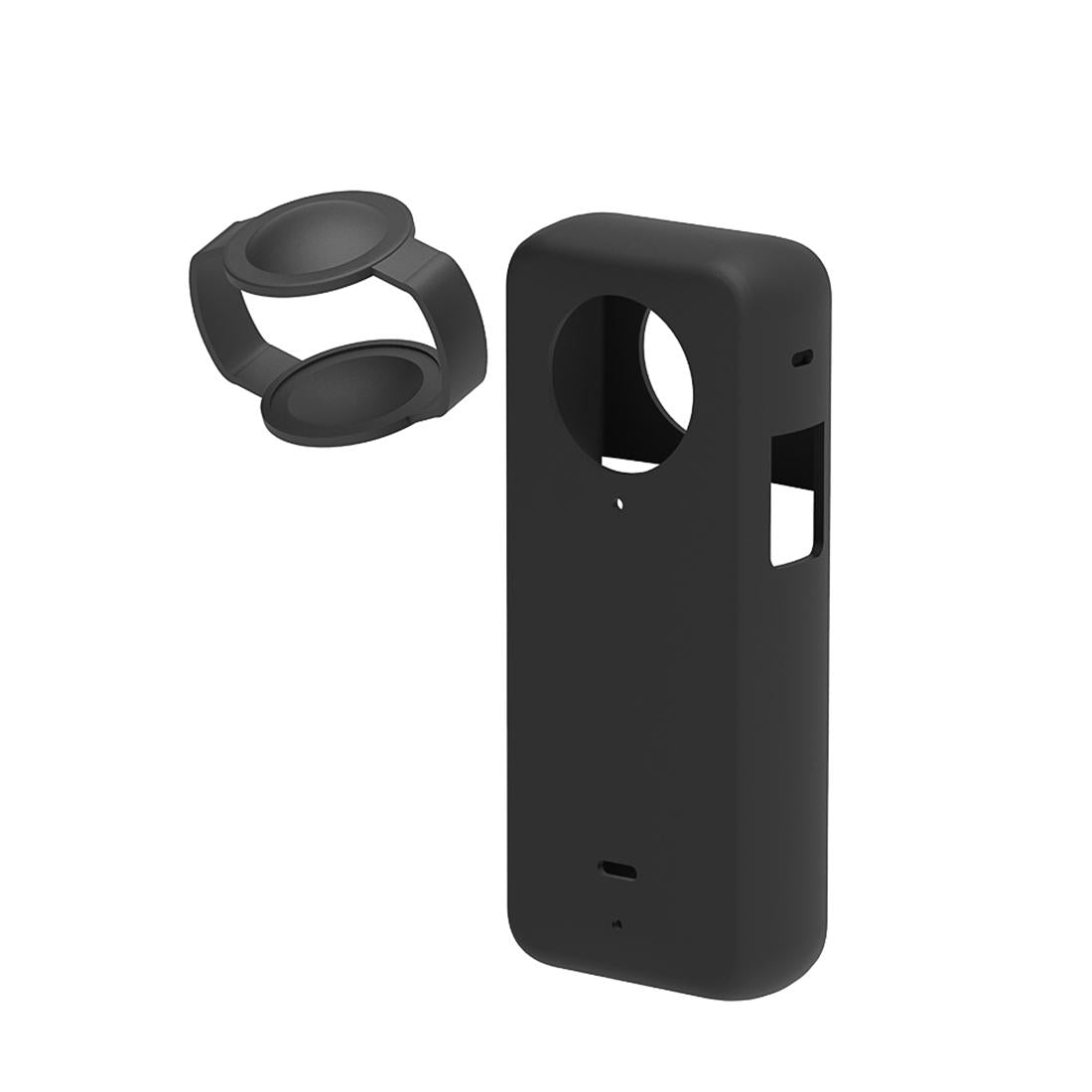 Silicone Protective Case with Lens Cover for Insta360 X3 - Blue 9