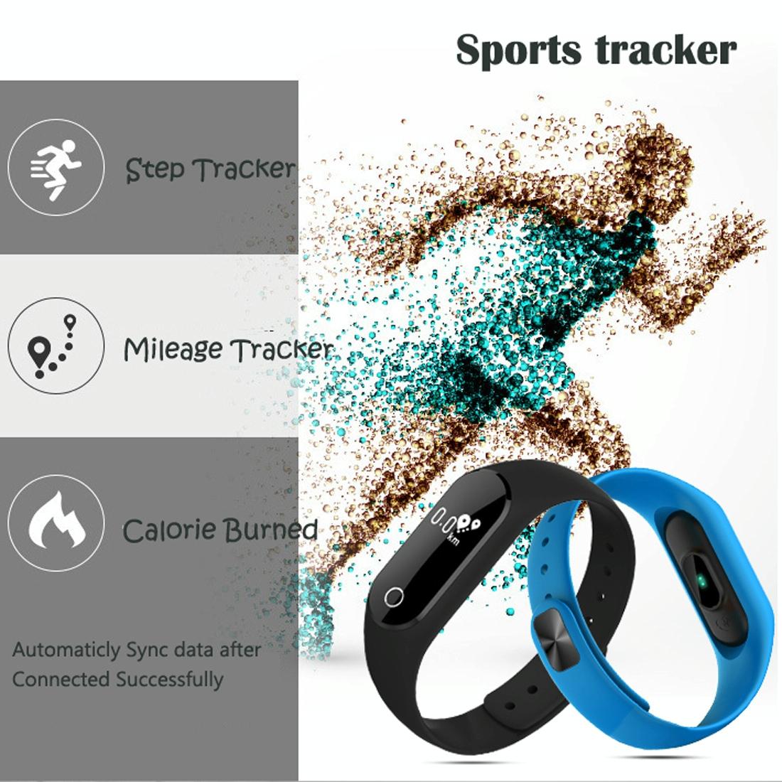 Waterproof Oled Smart Bracelet With Bluetooth Hr Monitor Pedometer And Remote Capture For Android / Ios - Blue 7