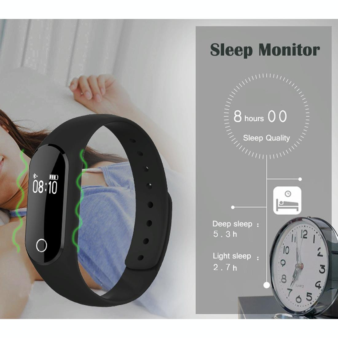 Waterproof Oled Smart Bracelet With Bluetooth Hr Monitor Pedometer And Remote Capture For Android / Ios - Blue 8