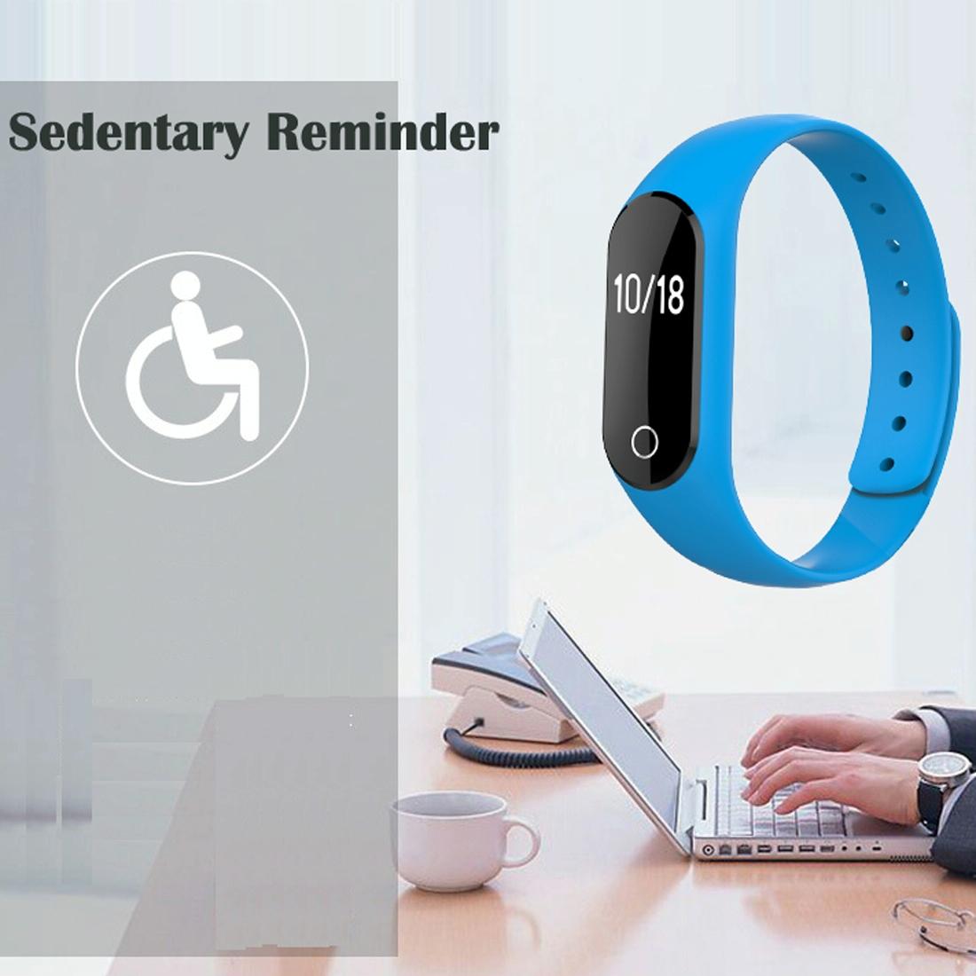 Waterproof Oled Smart Bracelet With Bluetooth Hr Monitor Pedometer And Remote Capture For Android / Ios - Blue 9