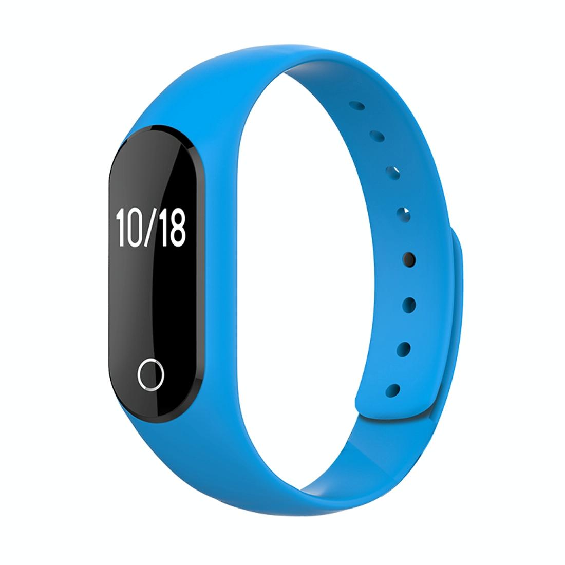 Waterproof Oled Smart Bracelet With Bluetooth Hr Monitor Pedometer And Remote Capture For Android / Ios - Blue 14