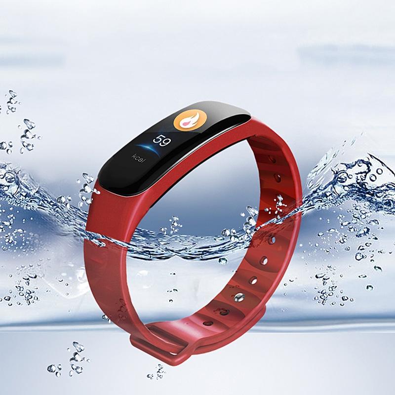 Smart Bracelet With Call Reminder Hr / Bp Monitoring Sleep / Sedentary Tracking And Remote Control - Blue 13