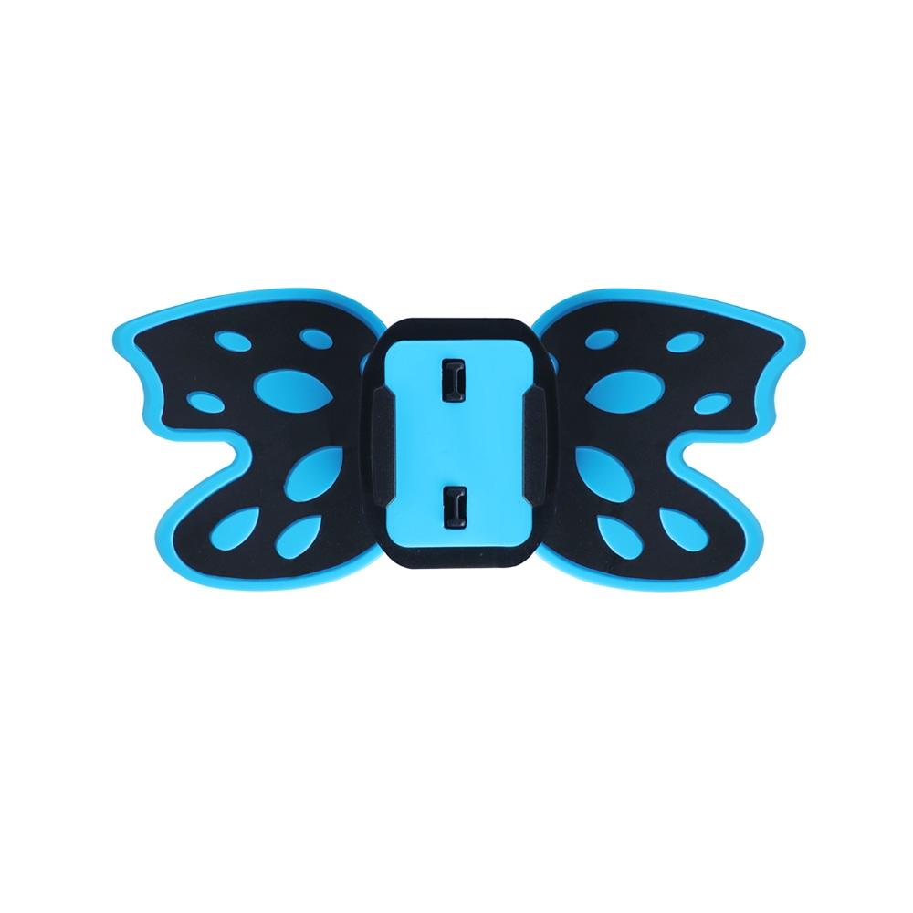 Gopro Helmet Mount Adapter - Butterfly Design - Blue 10