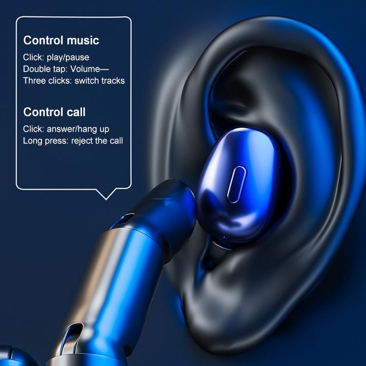 True Wireless Bluetooth 5.0 Earphones - Blue 8