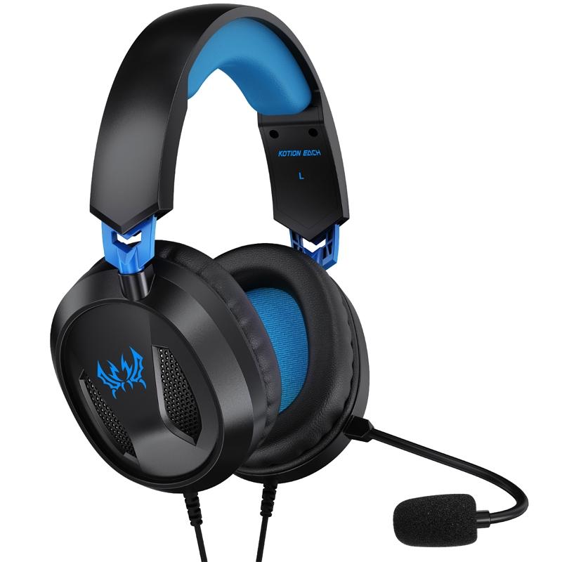 Omni Mic Gaming Headset 1.7M Cable Black+Blue - Black Blue 3