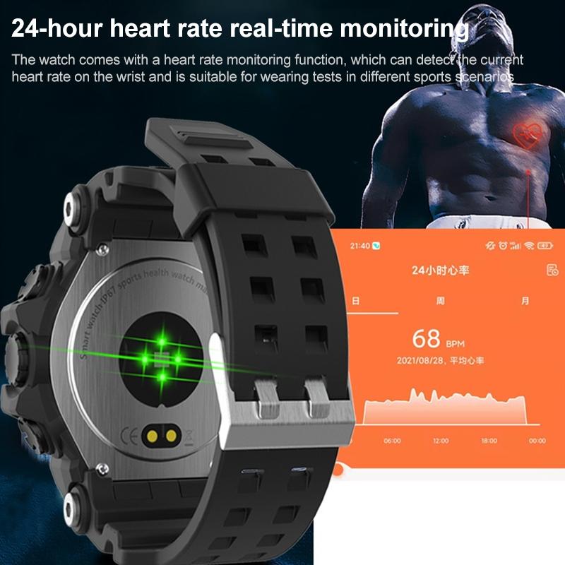 1.28 Inch Waterproof Smart Watch With Heart Rate & Blood Pressure Monitoring - Blue 5