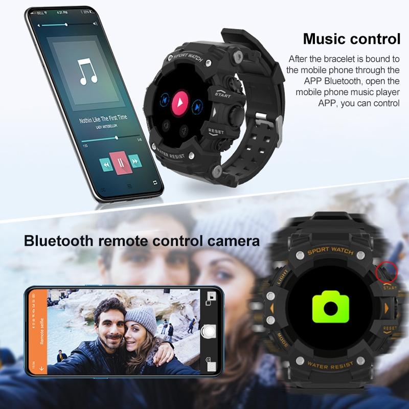 1.28 Inch Waterproof Smart Watch With Heart Rate & Blood Pressure Monitoring - Blue 7