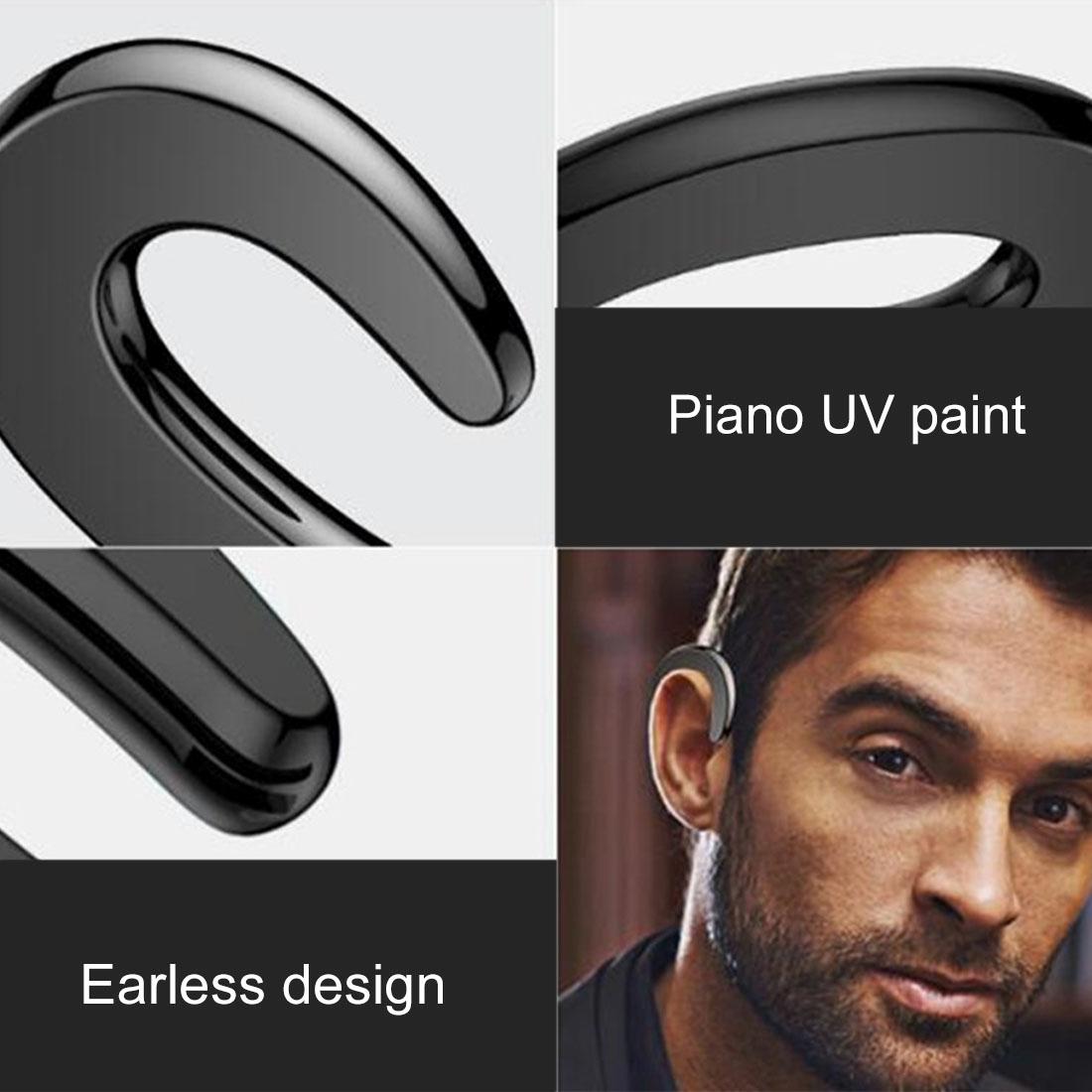 Bluetooth Bone Conduction Sports Earphones with Earhook - V4.1 - Blue 7