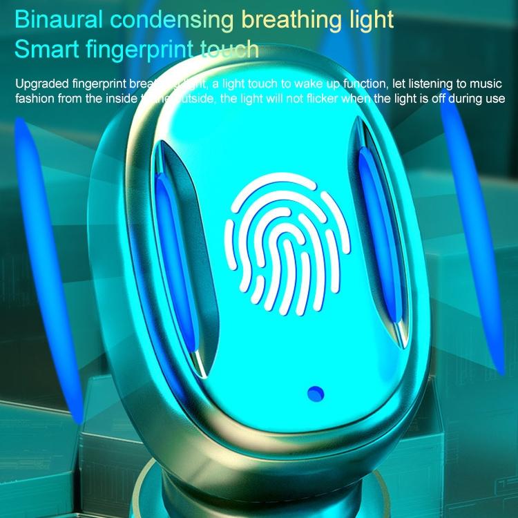 Wireless Bluetooth Earphones with Magnetic Charging Box - Blue 5