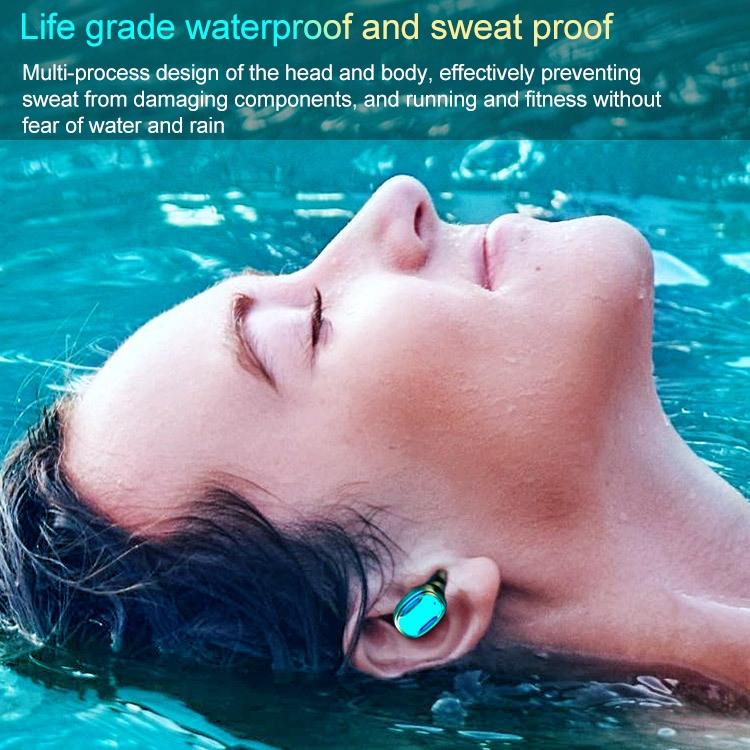 Wireless Bluetooth Earphones with Magnetic Charging Box - Blue 8