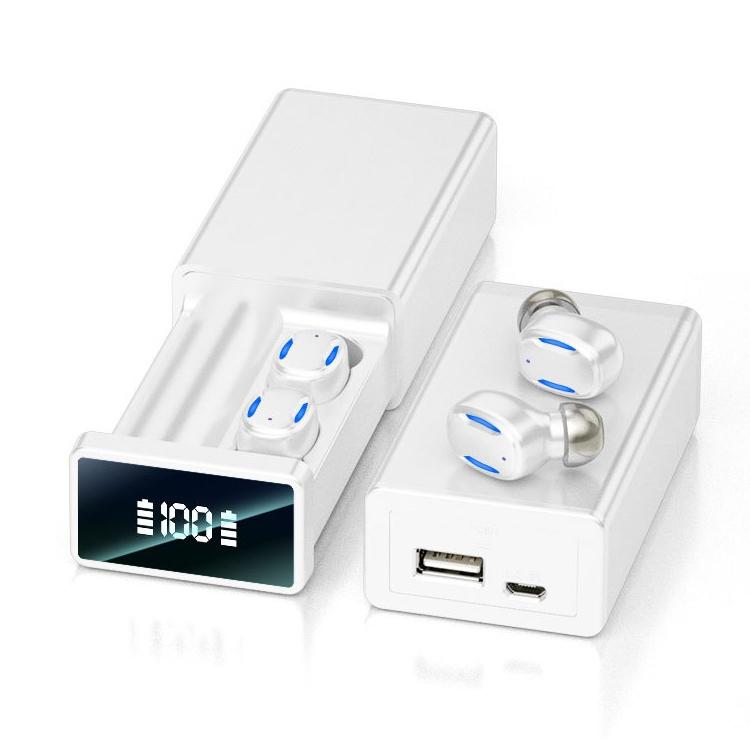 Wireless Bluetooth Earphones with Magnetic Charging Box - Blue 11