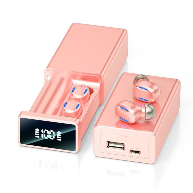 Wireless Bluetooth Earphones with Magnetic Charging Box - Blue 12