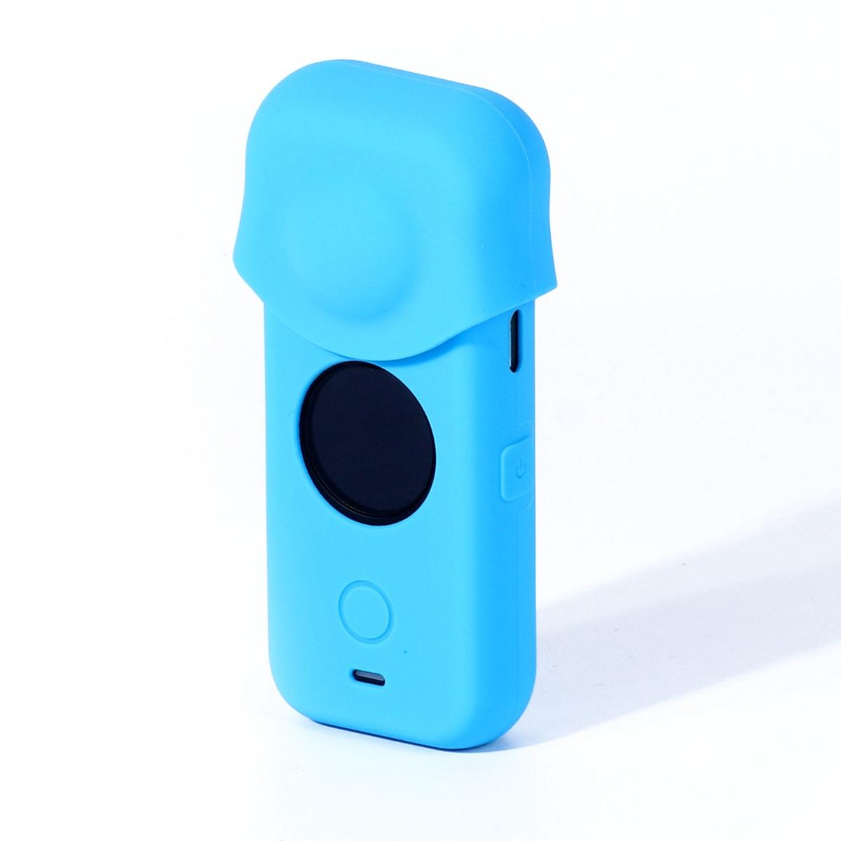 Full Body Dust Proof Silicone Protective Case for Insta360 one X2 - Blue 3