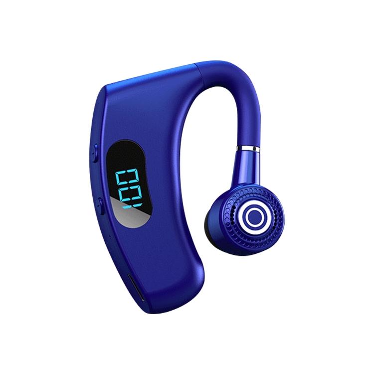 V12 Business Wireless Bluetooth 5.0 Earphone with Charging Box - Hanging Ear Style - Blue 11