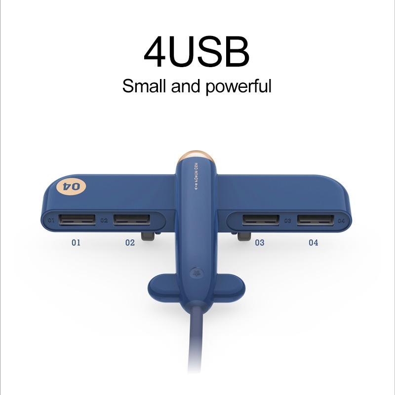 4-Port Usb Air Force One Hub - Blue 8