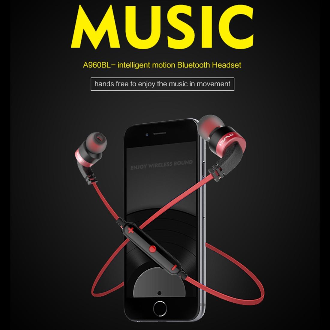 Wireless Sport Bluetooth Earphones with In-line Control - Black - Blue 12