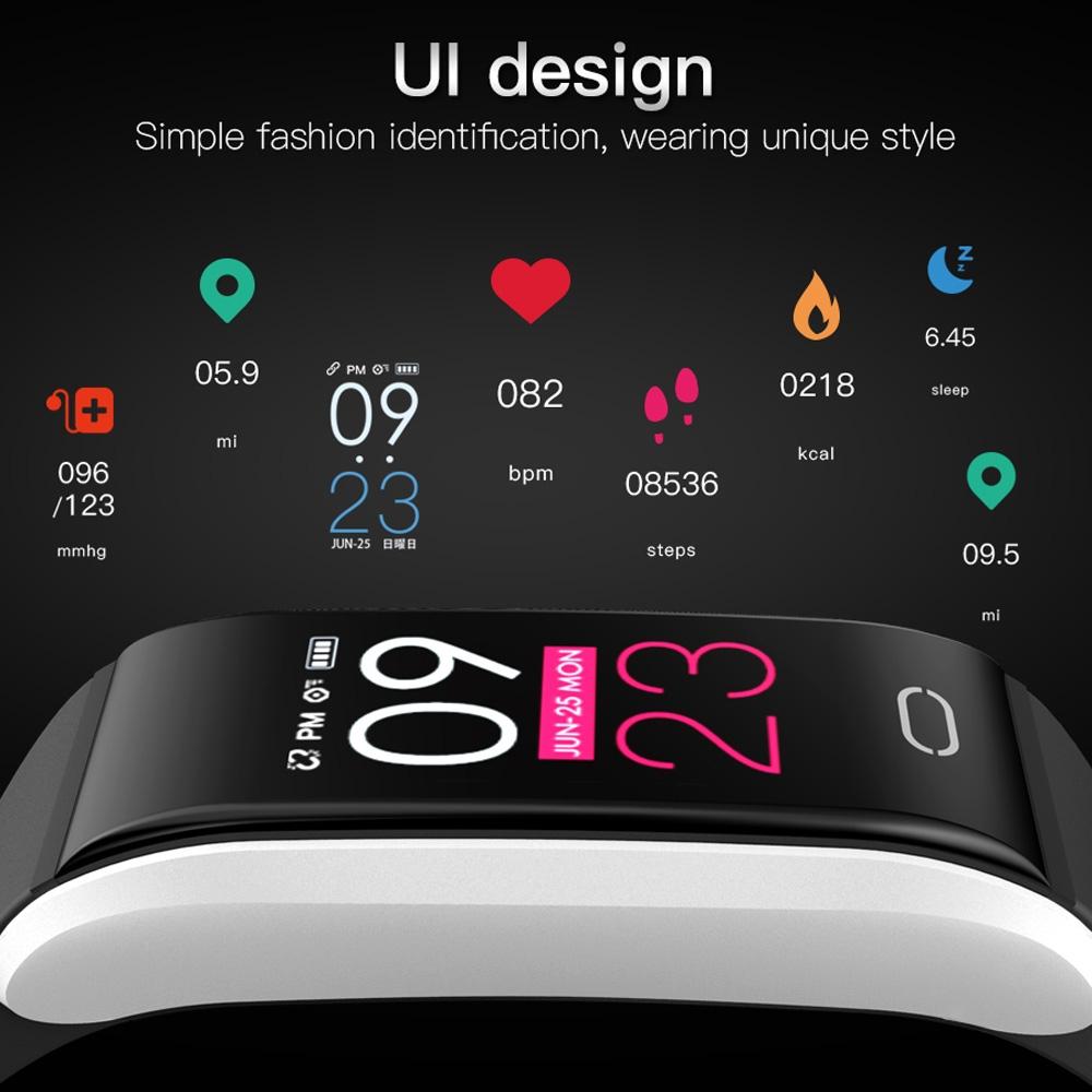Waterproof Smart Bracelet With Call Heart Bp Sleep And Sedentary Monitoring - Ip67 - Blue 4