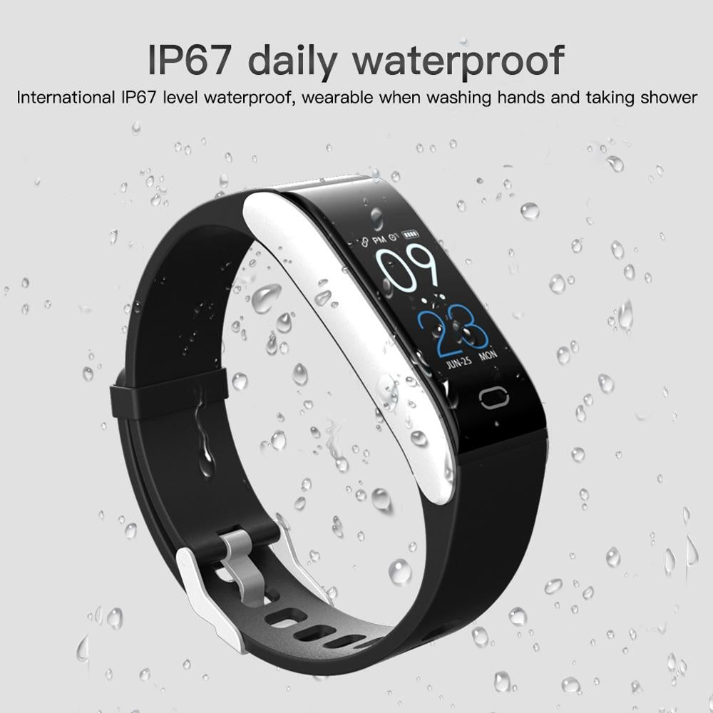 Waterproof Smart Bracelet With Call Heart Bp Sleep And Sedentary Monitoring - Ip67 - Blue 5