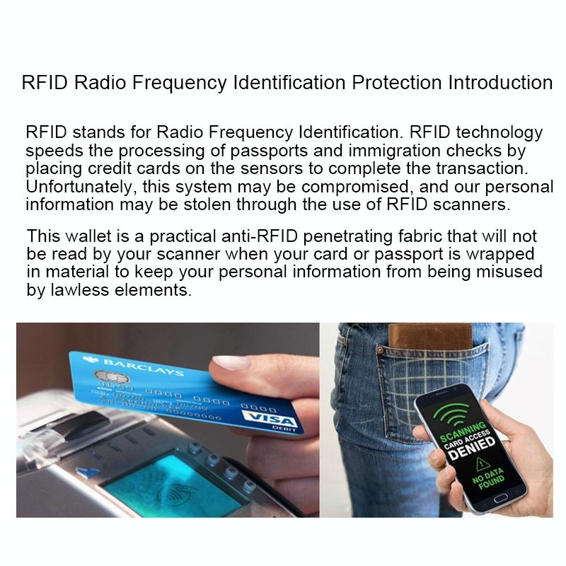 Leather Rfid Card Holder - Blocking - Blue 10