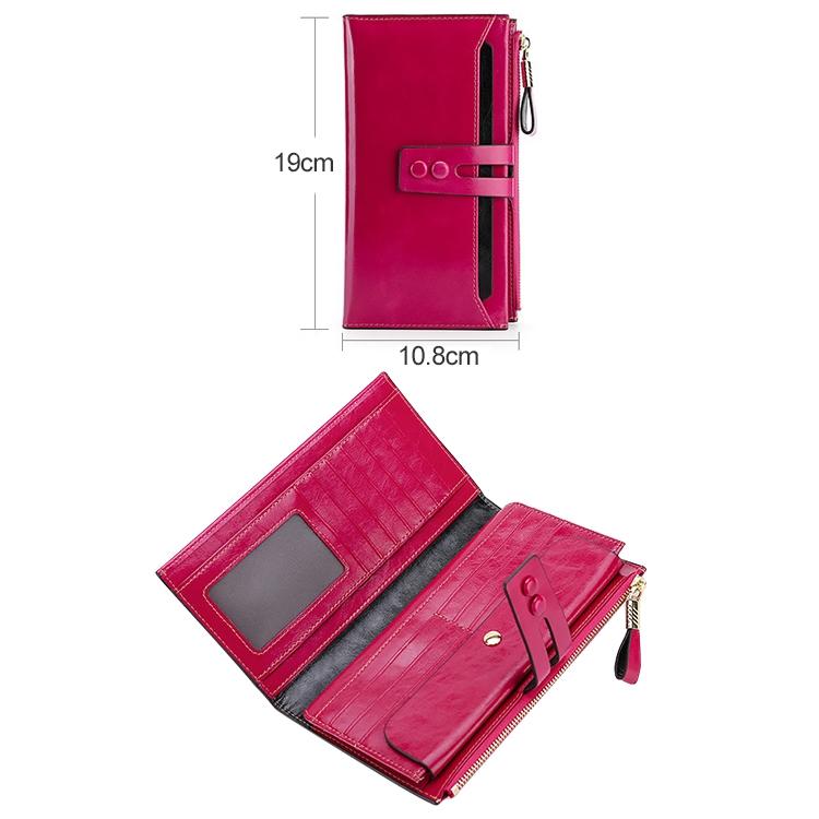 Detachable Card Holder Women Leather Wallet - Blue Rfid - Ccb6684L 9