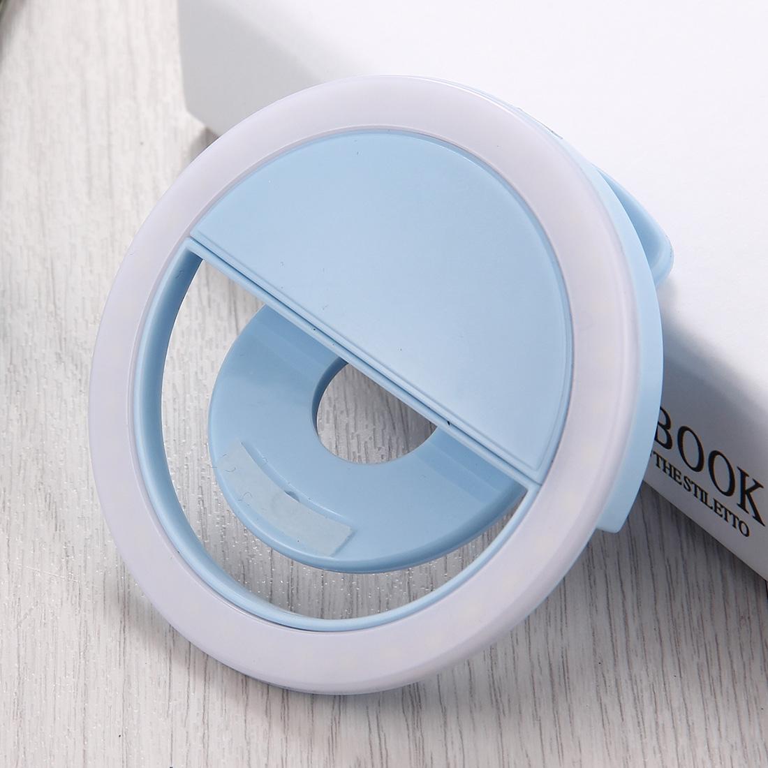 Adjustable Clip Beauty Light for Smartphones - Usb Cable - Blue 12