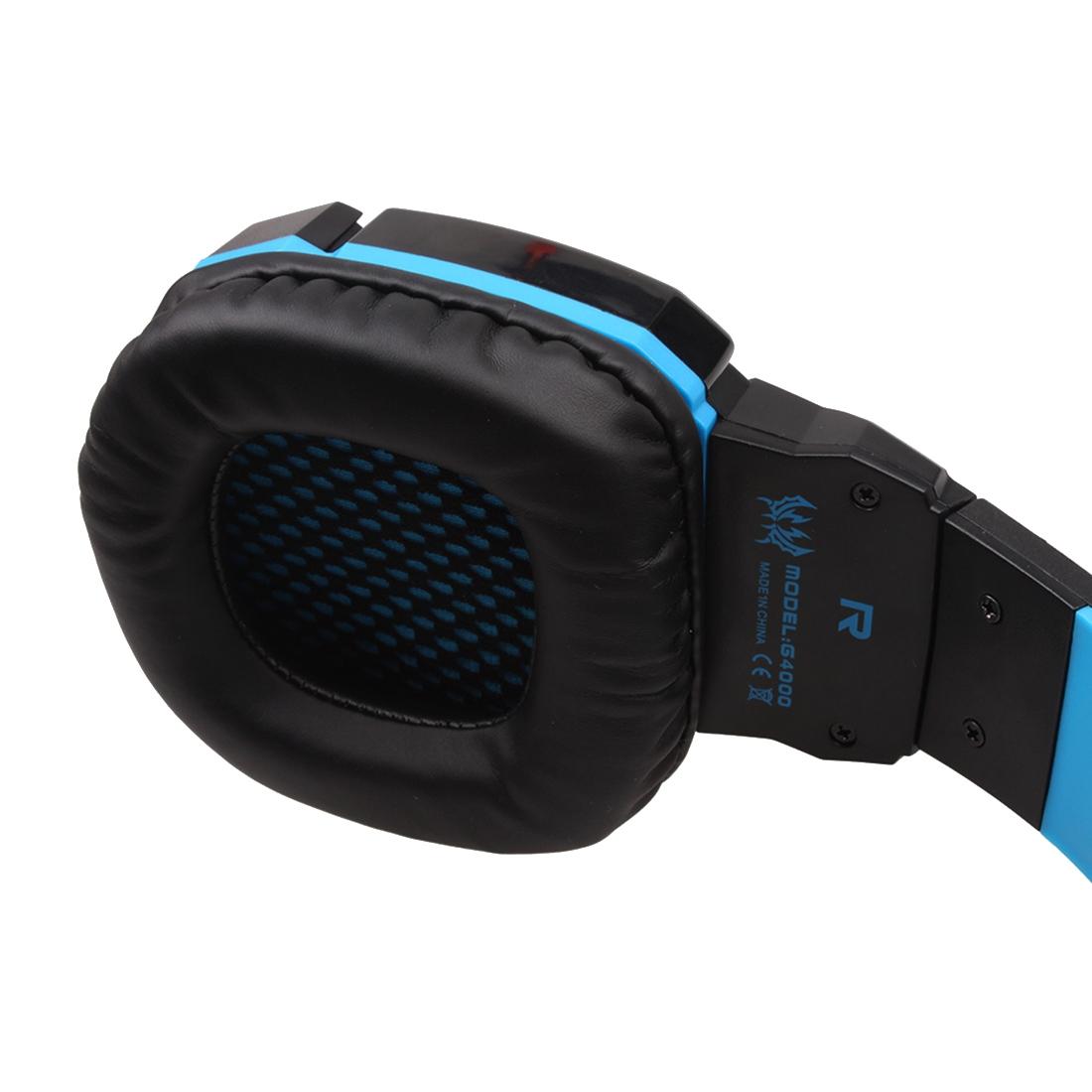 Pc Gaming Headset With Mic Led Volume Control 2.2M Cable Blue / Black - Pc0105L 7