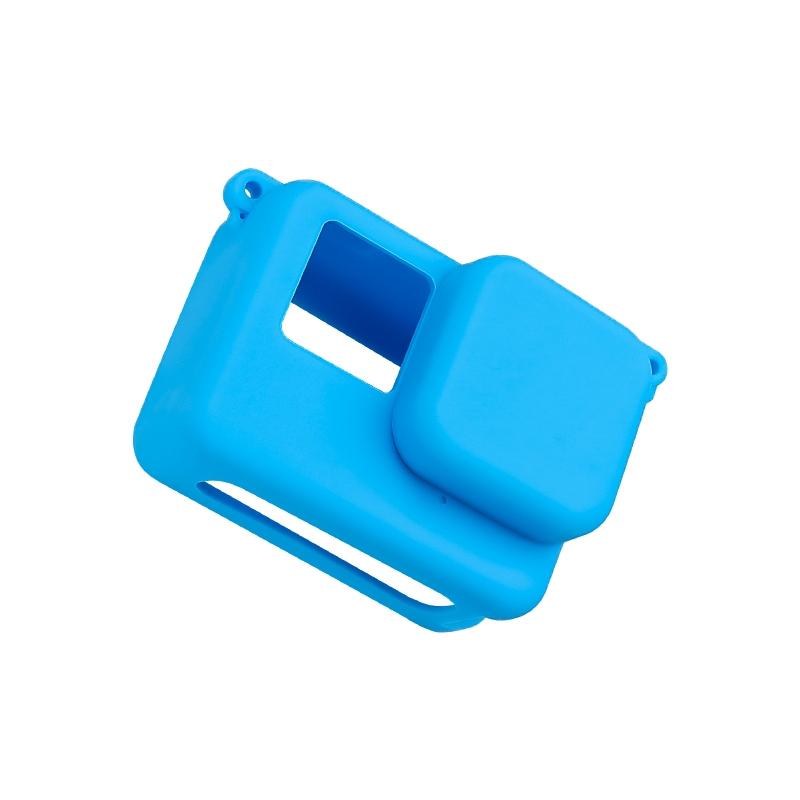 Silicone Protective Case with Lens Cap for Insta360 Ace - Blue 10