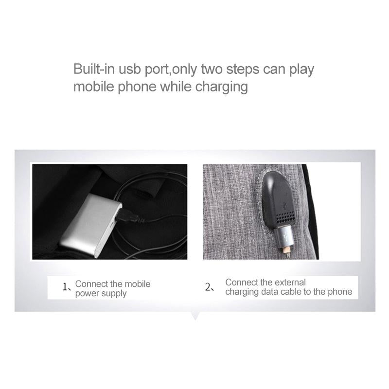 Multi-function Laptop Backpack with Usb Port - Fits 15.6 Devices - Oxford Cloth - 45x31x16cm - Blue 6