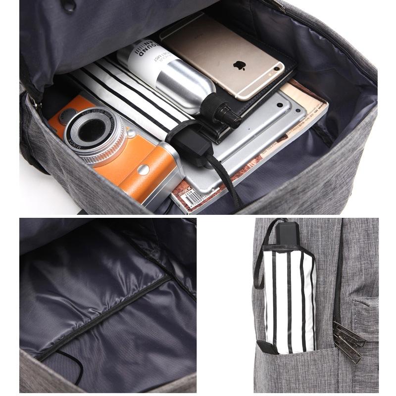 Multi-function Laptop Backpack with Usb Port - Fits 15.6 Devices - Oxford Cloth - 45x31x16cm - Blue 8