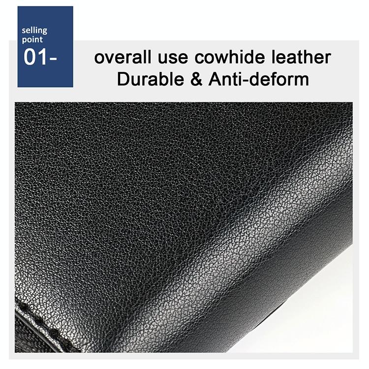 Leather Wallet with Rfid Protection and Butterfly Pattern - Blue 8