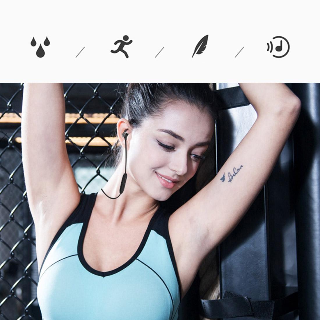 Waterproof X5 Sports Bluetooth Earbuds with Magnetic Design - Blue 12
