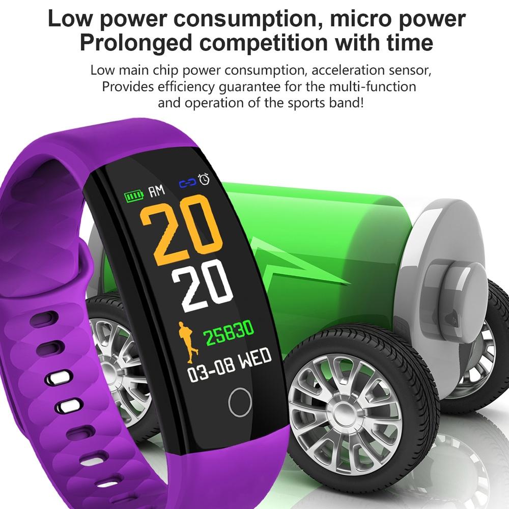 Waterproof Tft Smart Bracelet With Call / Heart / Sleep / Bp Monitoring And Sedentary Reminder - Blue 10