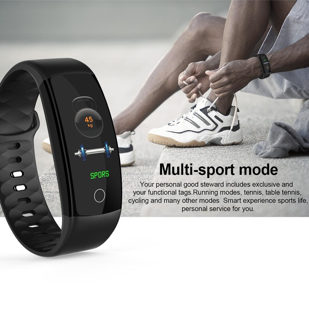 Waterproof Tft Smart Bracelet With Call / Heart / Sleep / Bp Monitoring And Sedentary Reminder - Blue 12