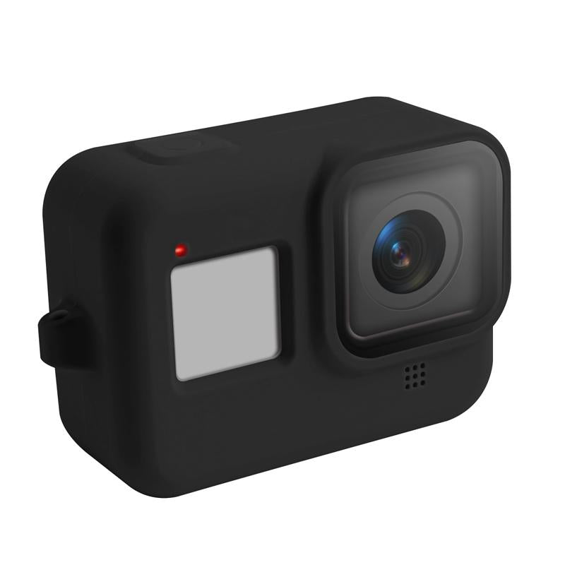 Gopro Hero8 Silicone Case with Wrist Strap - Protective Cover - Blue 8