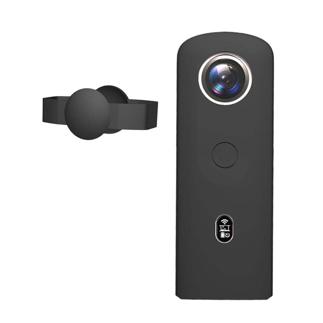 360 Camera Silicone Case with Lens Cover for Ricoh Theta Sc2 - Blue 9