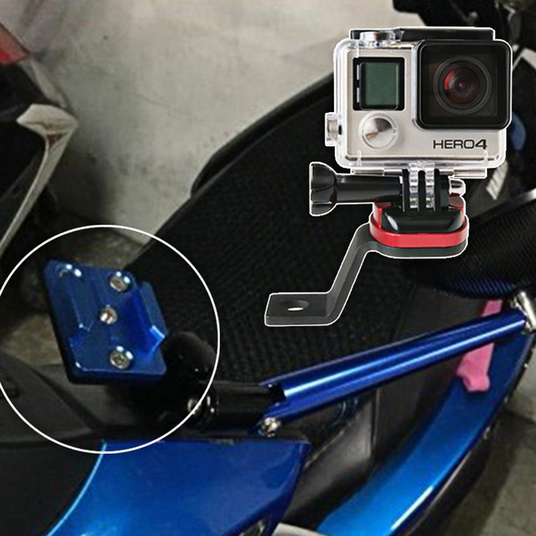 Universal Rearview Mirror Mount for Action Cameras - Blue 9