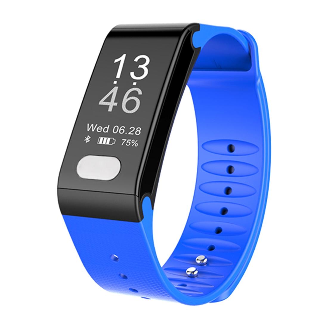 Oled Fitness Tracker With Ecg Heart Rate Bp And Sleep Monitoring - Sports Mode - Blue 3