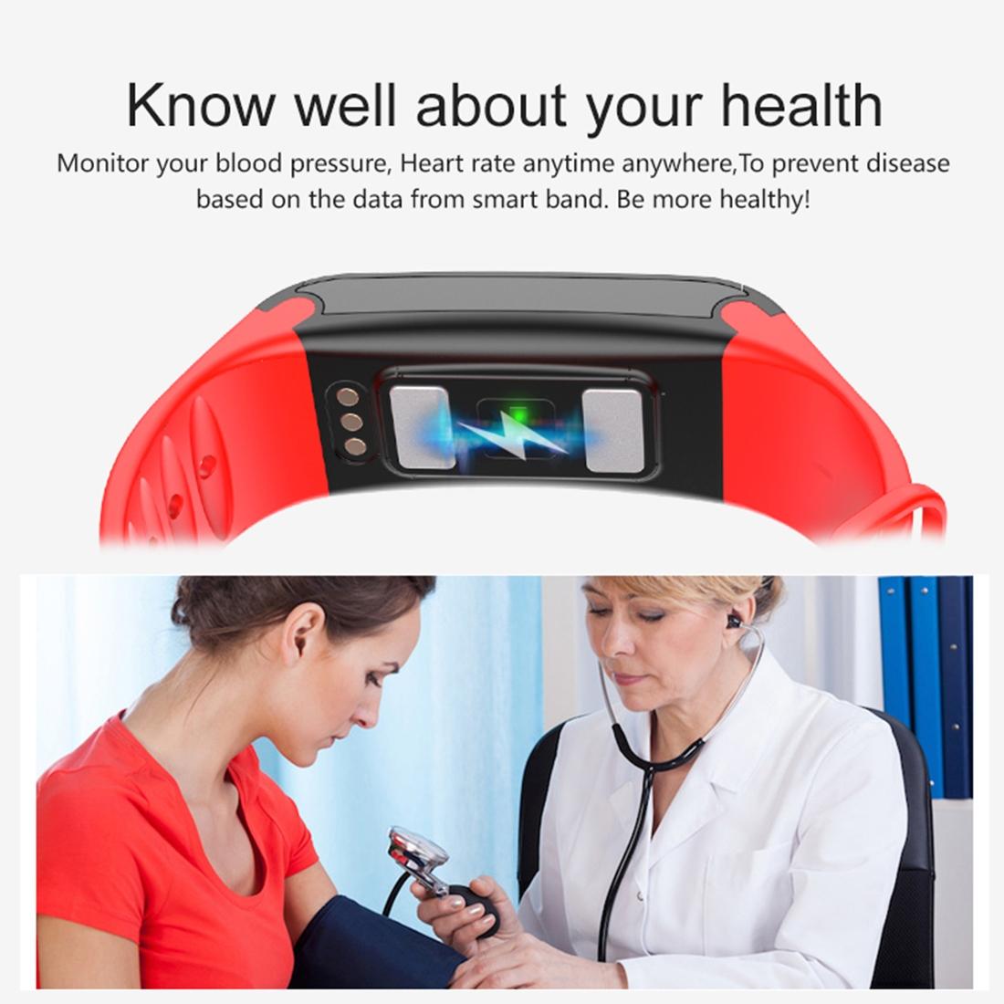 Oled Fitness Tracker With Ecg Heart Rate Bp And Sleep Monitoring - Sports Mode - Blue 9