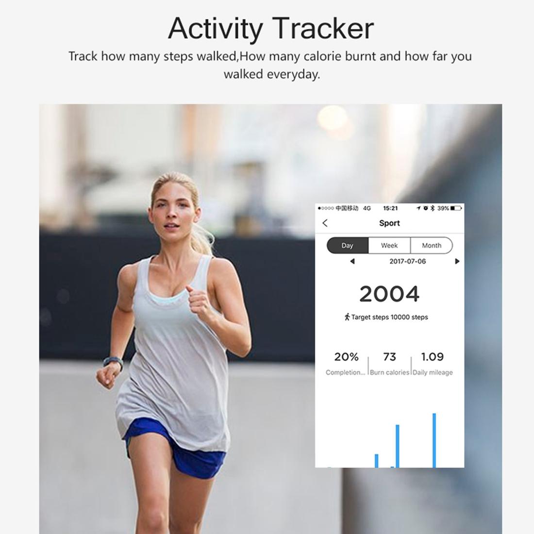 Oled Fitness Tracker With Ecg Heart Rate Bp And Sleep Monitoring - Sports Mode - Blue 11