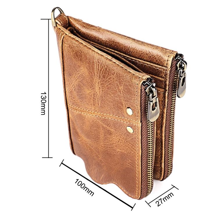 Leather Wallet with Rfid Protection and Strap - Card Slots - Blue 3
