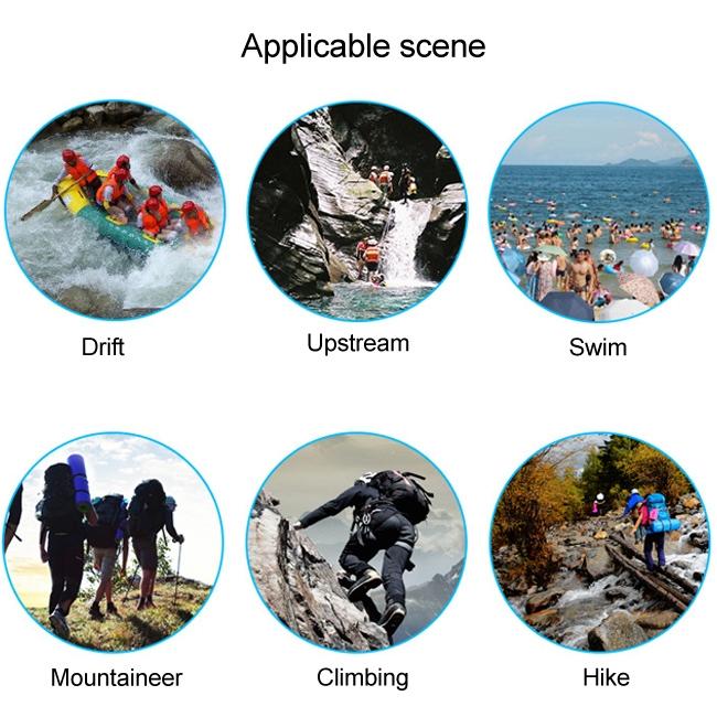 25L Outdoor Waterproof Dual Shoulder Strap Dry Bag Pvc Barrel Design - Blue 9