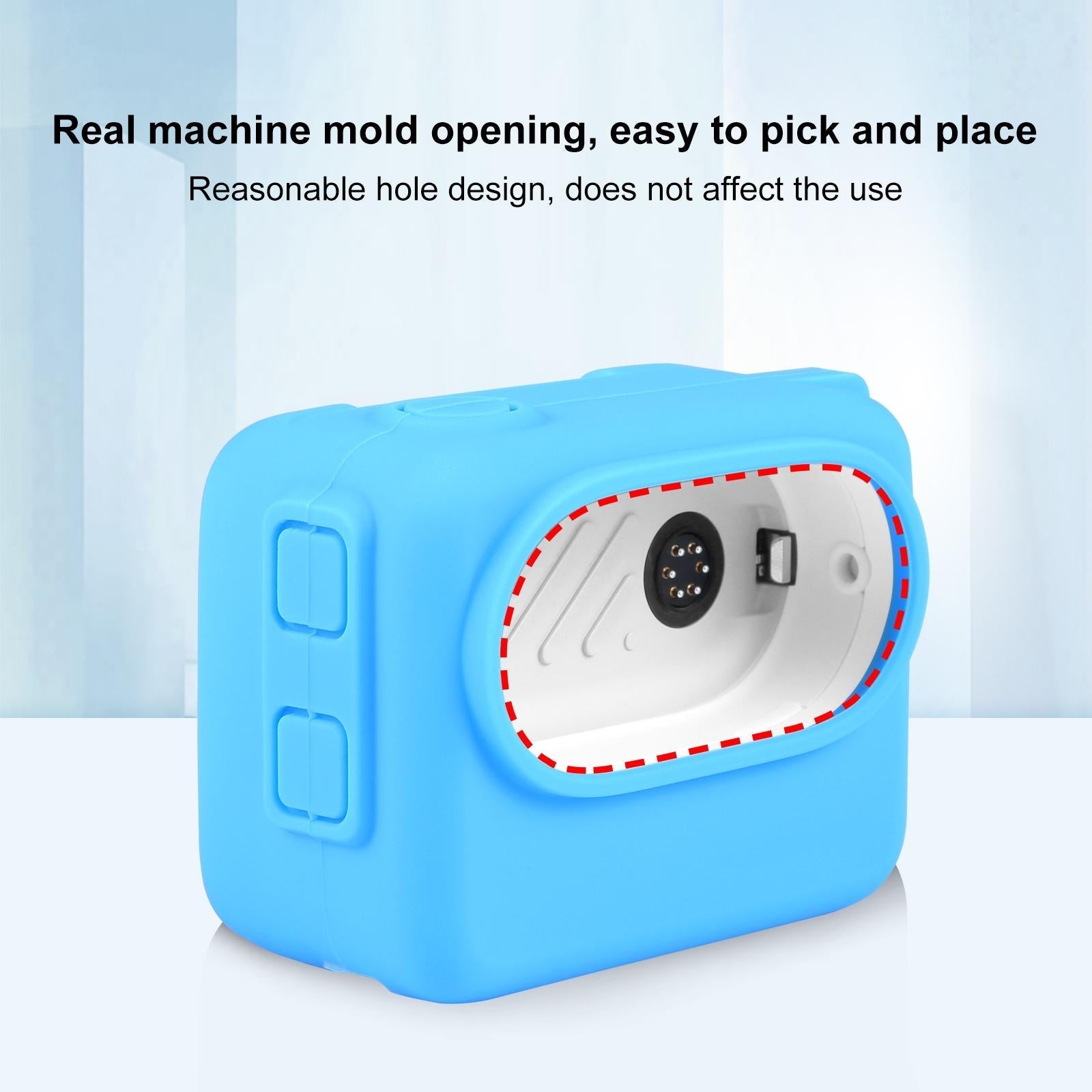 Insta360 Go 3 Charging Case with Silicone Cover Lens Cap and Strap - Blue 11